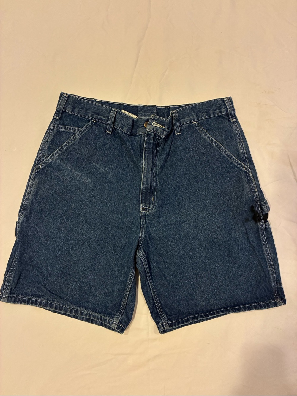 Carhartt Men's Navy Blue Denim Work Shorts
